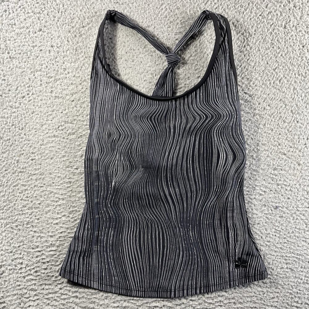 Hapari Optic Sport Tankini Top Swimsuit Black White Waves Small 2024-01-S NWT